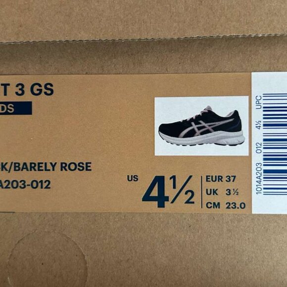 ASICS Jolt 3 GS Kids Running Shoes – Black/Barely Rose (US 4.5) - Picture 7 of 11